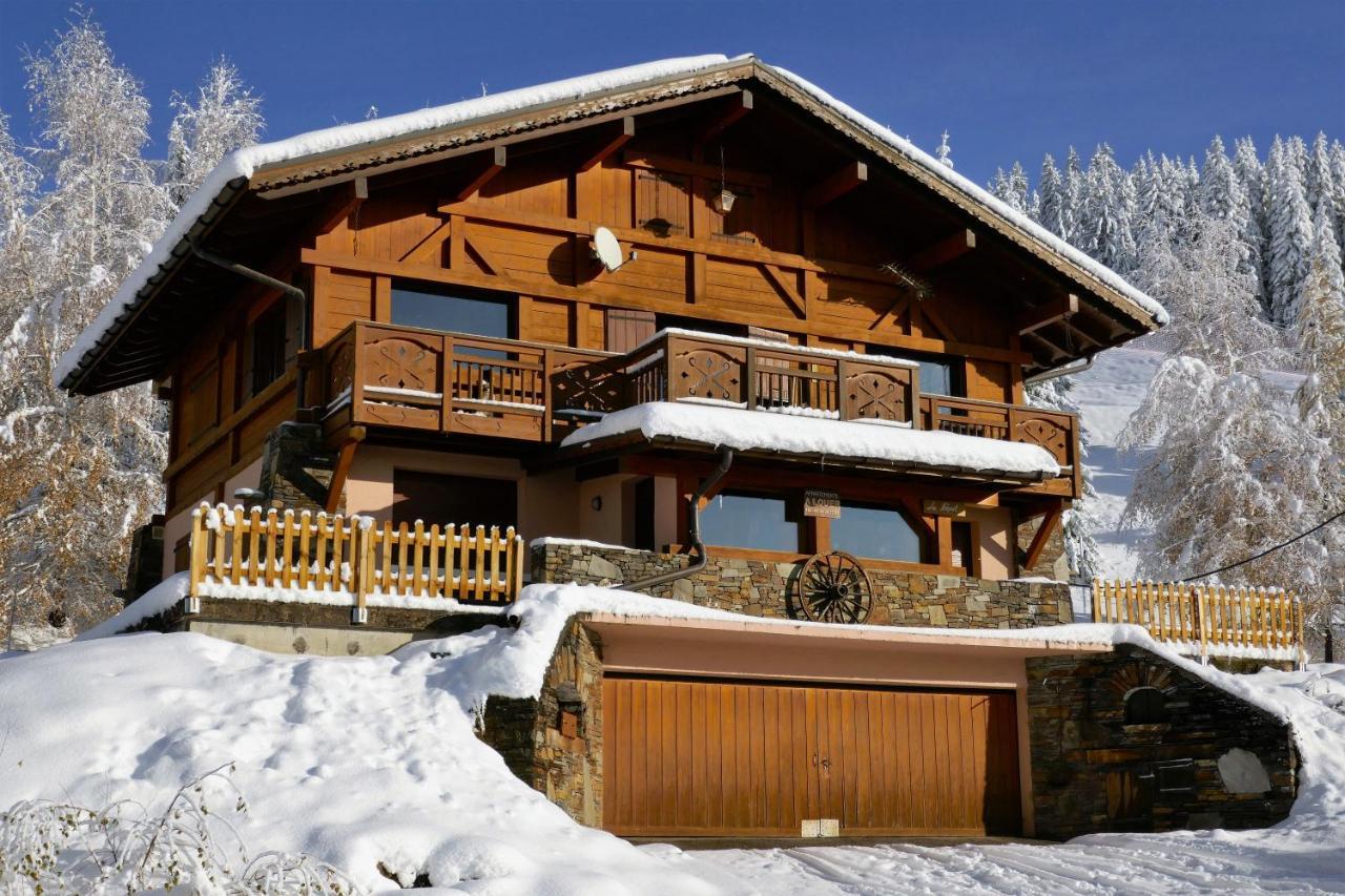 Les Saisies côté Bisanne appartement dans chalet LE Népal Exterior foto